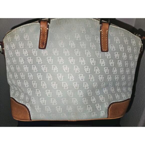 Dooney Bourke Charlie Satchel Canvas Crossbody Handbag Signature Logo Purse - Picture 4 of 16